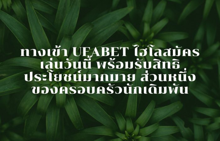 ทางเข้า UFABET